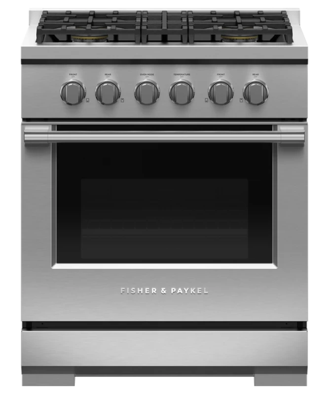 30" Series 7 Professional 4 Burner Gas Range, Natural Gas