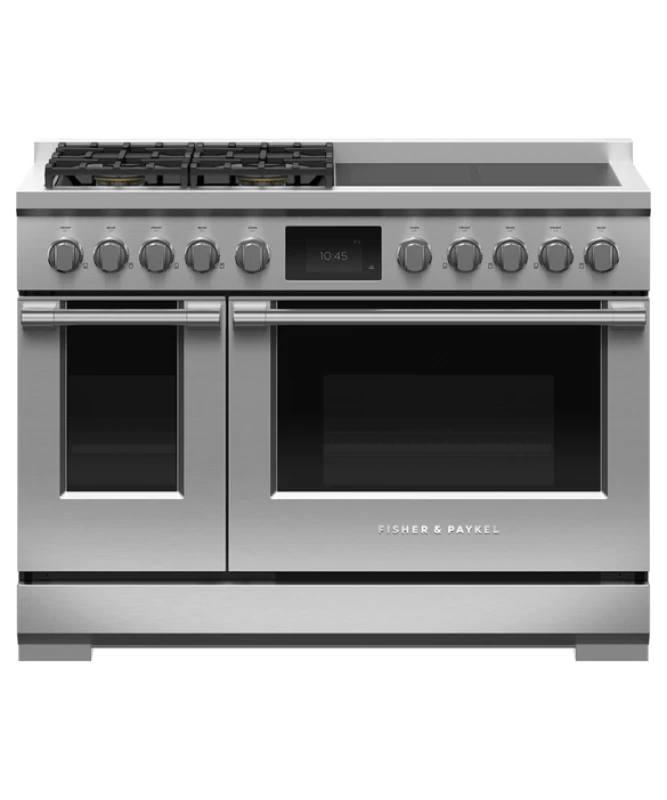 Dual Fuel Range, 48", 4 Burners, 4 Induction Zones, Self-cleaning