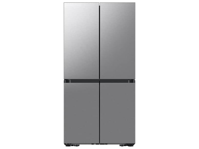 Bespoke 23 cu. ft. Counter Depth 4-Door French Door Refrigerator with AI Hybrid Cooling & Beverage Center in Stainless Steel