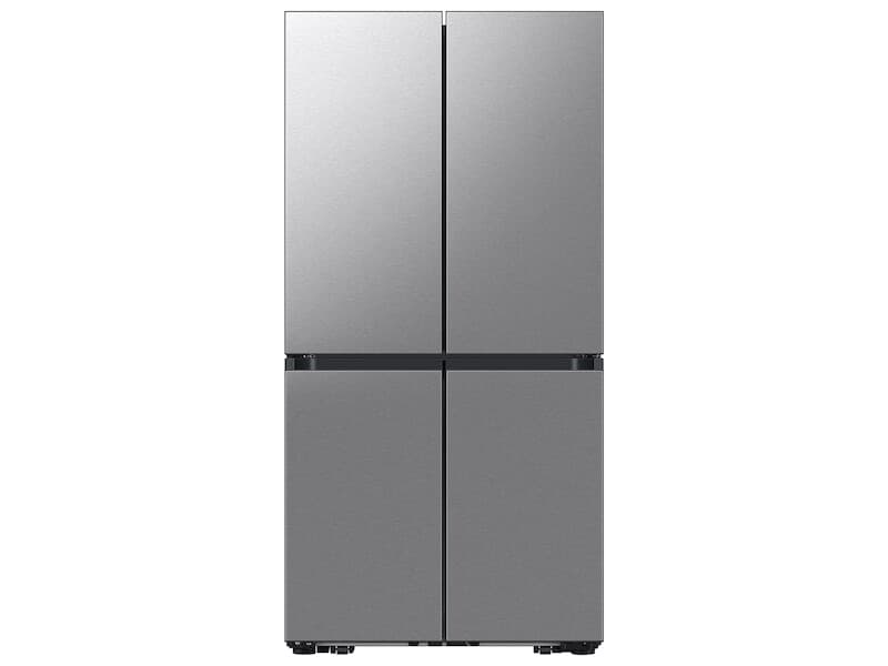 Samsung Bespoke 23 cu. ft. Counter Depth 4-Door French Door Refrigerator with AI Hybrid Cooling & Beverage Center in Stainless Steel