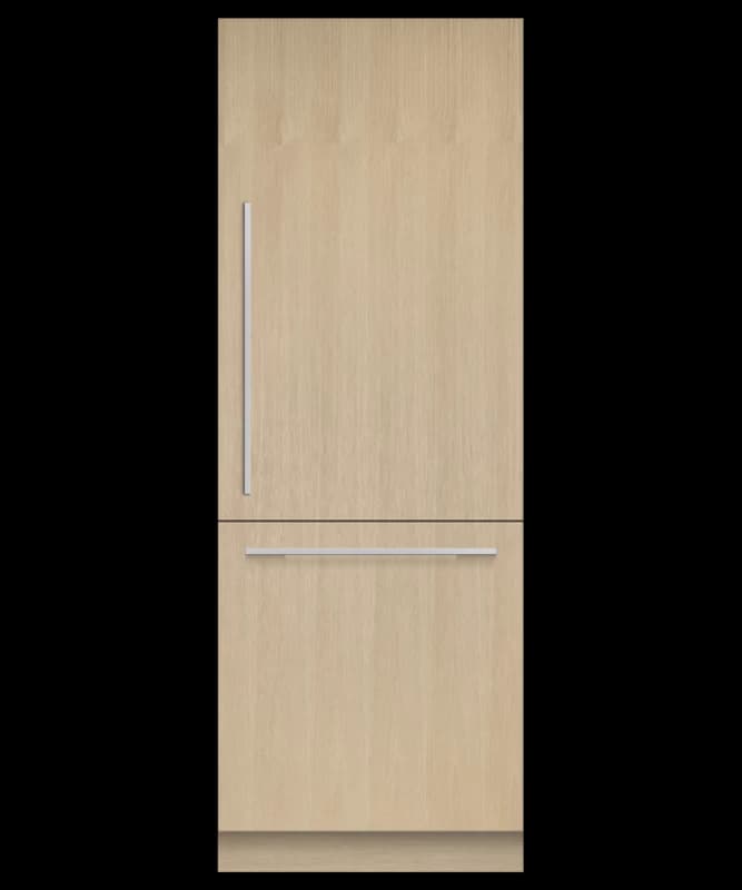 Fisher Paykel Integrated Refrigerator Freezer, 30", Ice & Water