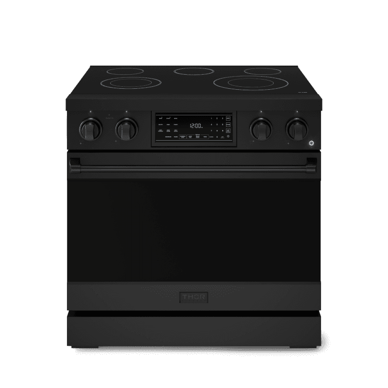 36 Inch Professional Electric Range With Tilt Panel Touch Control In Black Gordon Ramsay Series