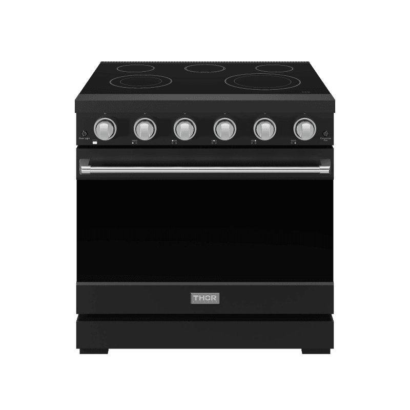 36 Inch Professional Electric Range In Black/stainless Steel Gordon Ramsay Series