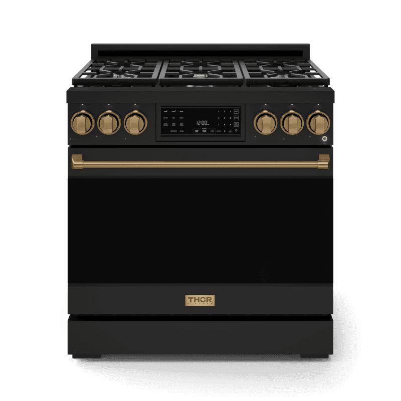 36 Inch Professional Lp Range With Tilt Panel Touch Control In Black/bronze Gordon Ramsay Series
