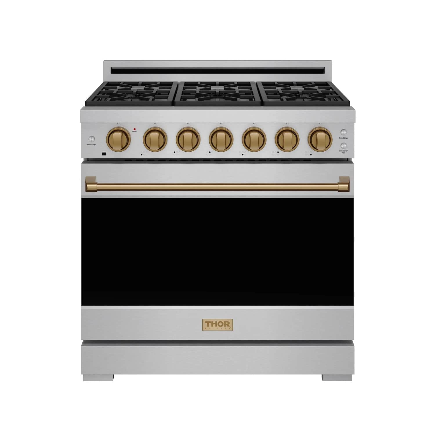 36 Inch Professional Gas Range With Precision Knob In Stainless Steel And Bronze Gordon Ramsay Series