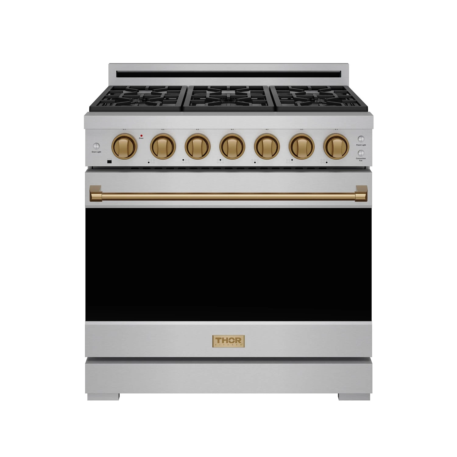 36 Inch Professional Gas Range With Precision Knob In Stainless Steel And Bronze Gordon Ramsay Series