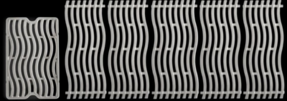 Six Cast Stainless Steel Cooking Grids for Prestige® PRO 665