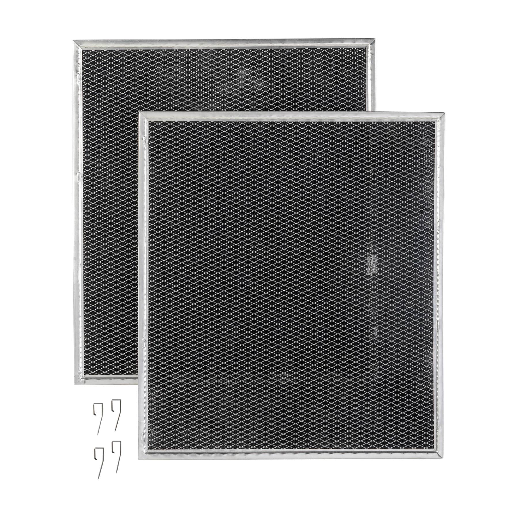 Genuine Replacement Charcoal Filter for Range Hoods, 14-5/8" x 15-7/8", Fits Select Models, (2-Pack)