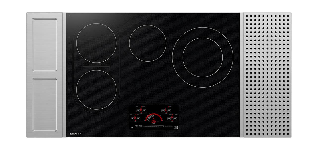30 In. Drop-in Radiant Cooktop With Side Accessories