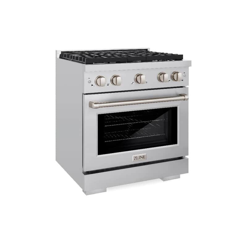 30 In. 4.2 Cu. Ft. Paramount Dual Fuel Range With 4 Burner Gas Cooktop And Electric Convection Oven In Stainless Steel