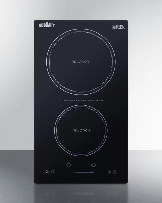 12" Wide 115V 2-Zone Induction Cooktop, Cord Included