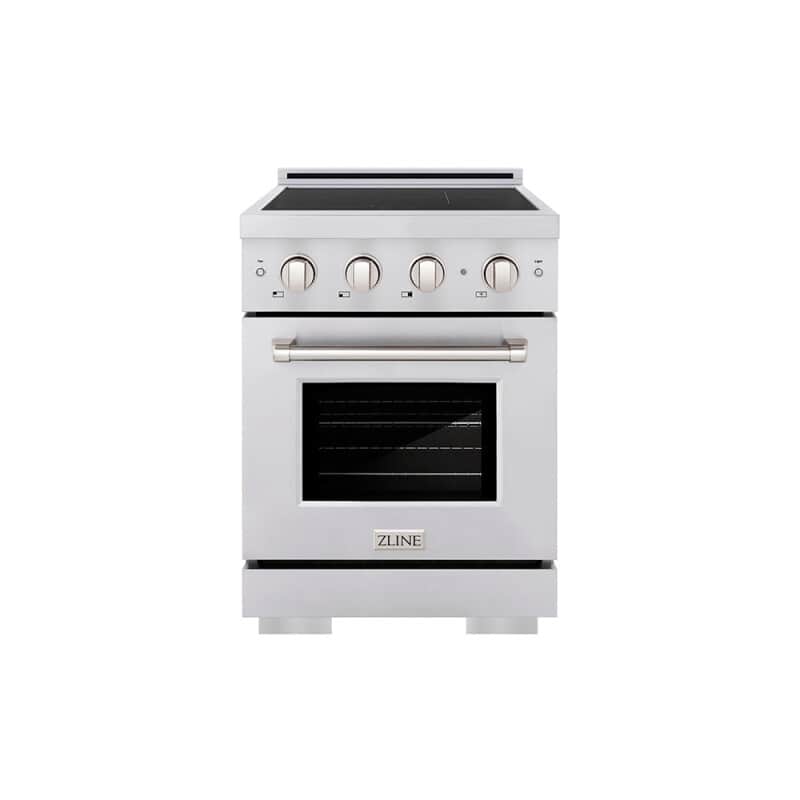 24 In. 3.2 Cu. Ft. Paramount Induction Range With 3 Element Cooktop And Electric Convection Oven In Stainless Steel