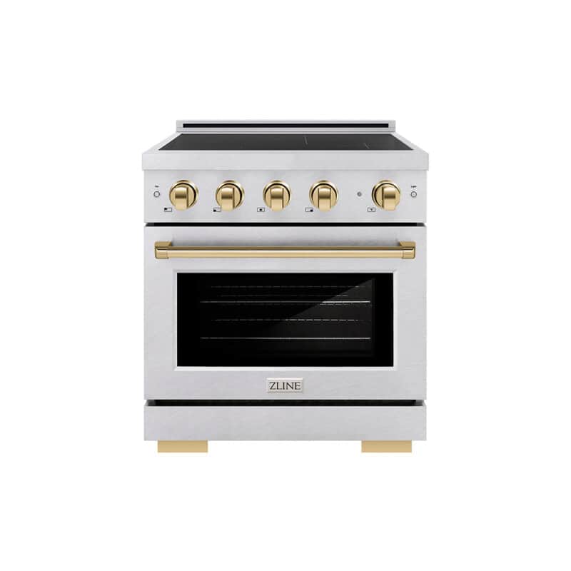 Autograph Edition 30 in. 4.2 cu. ft. Paramount Induction Range with 4 Element Cooktop and Electric Convection Oven