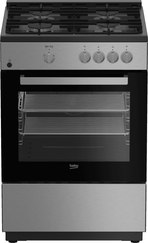 Beko 24" Stainless Steel Slide-In Gas Range