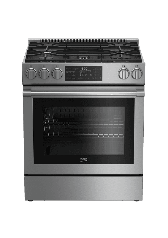 30" Stainless Steel Slide-In Gas Range