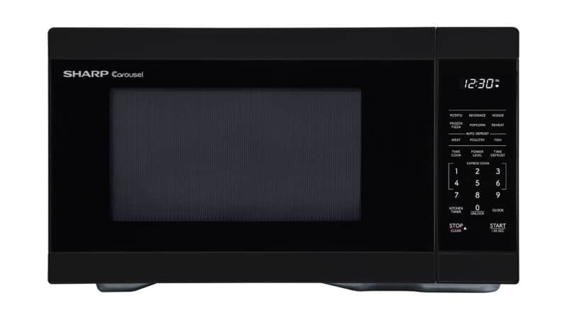 1.1 Cu. Ft. 1000w Black Countertop Microwave Oven