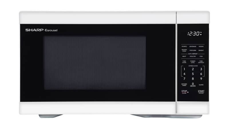1.1 Cu. Ft. 1000w White Countertop Microwave Oven