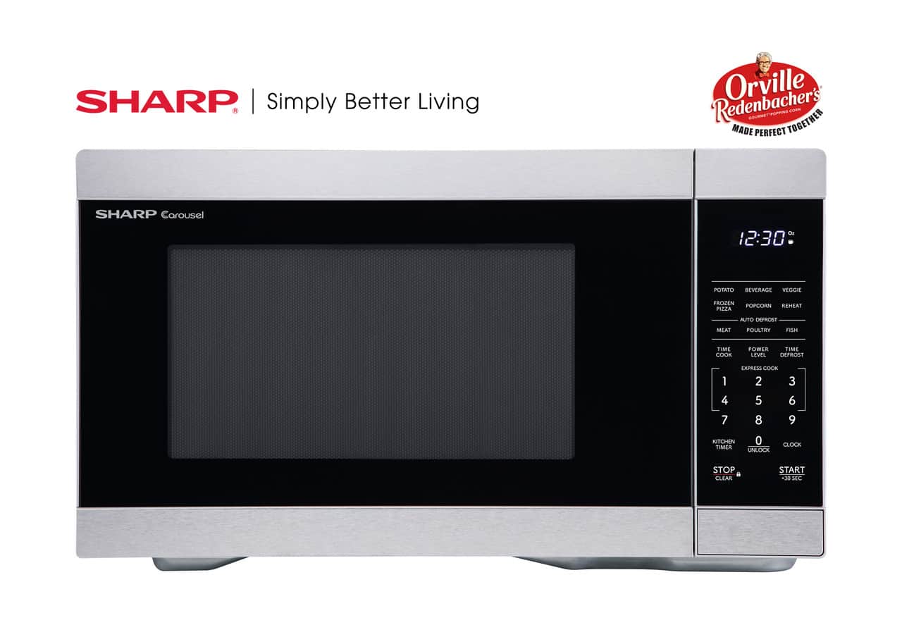 1.1 Cu. Ft. 1000w Stainless Steel Countertop Microwave Oven