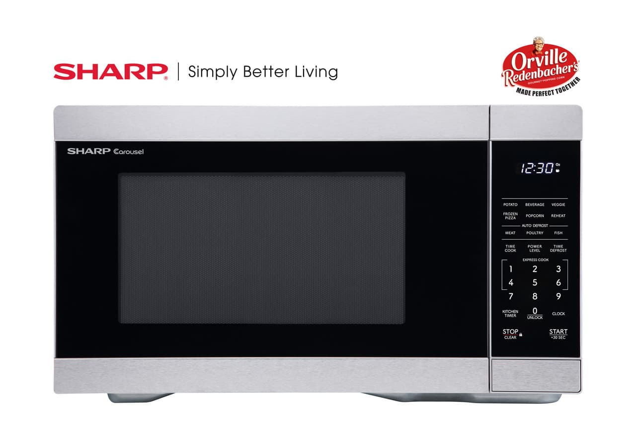 1.1 Cu. Ft. 1000w Stainless Steel Countertop Microwave Oven