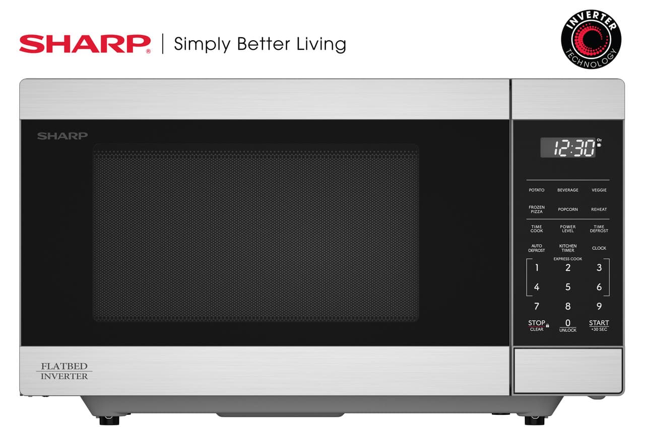 1.1 Cu. Ft. 1100w Flatbed Countertop Microwave Oven With Inverter Technology