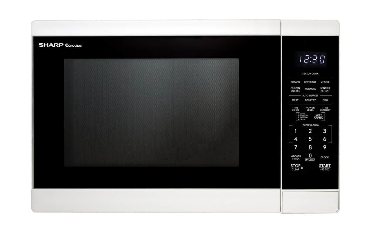 1.4 Cu. Ft. 1100w White Countertop Microwave Oven