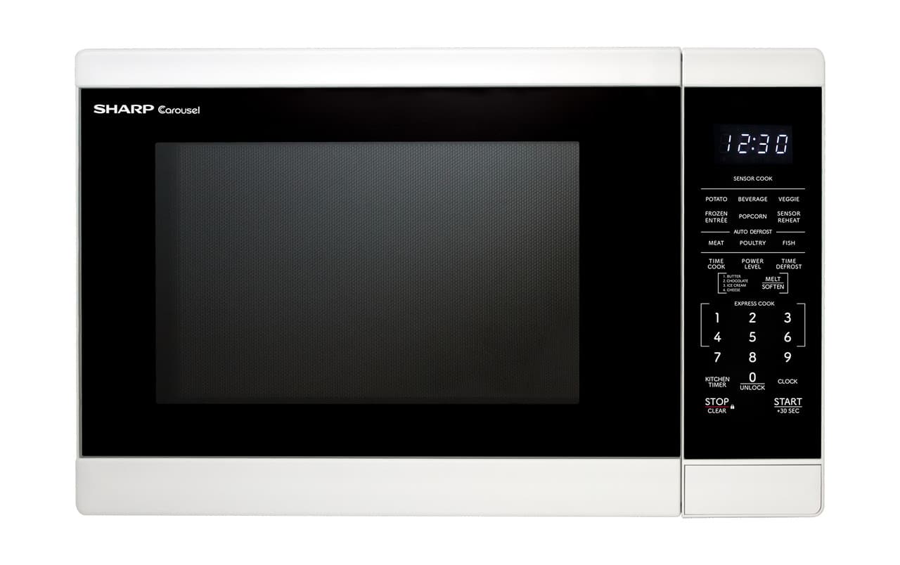 1.4 Cu. Ft. 1100w White Countertop Microwave Oven