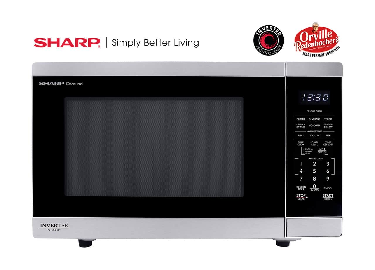 1.4 Cu. Ft. 1100w Stainless Steel Countertop Microwave Oven With Inverter Technology