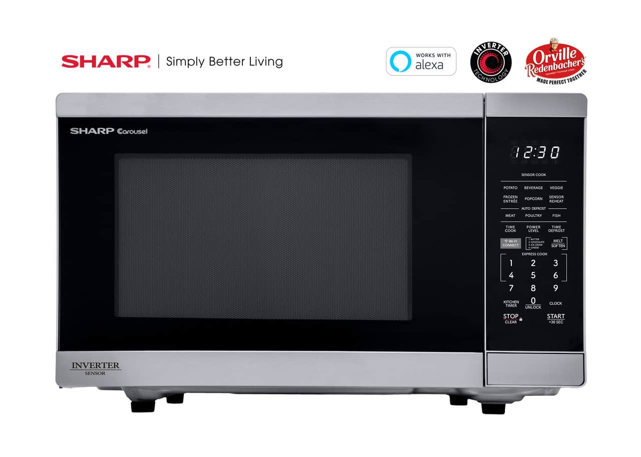 1.4 Cu. Ft. 1100w Smart Stainless Steel Microwave Oven With Inverter Technology