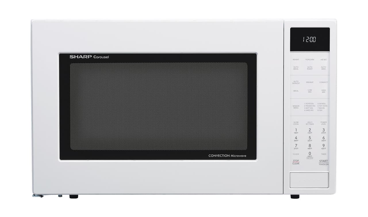 1.5 Cu. Ft. 900w White Convection Countertop Microwave Oven