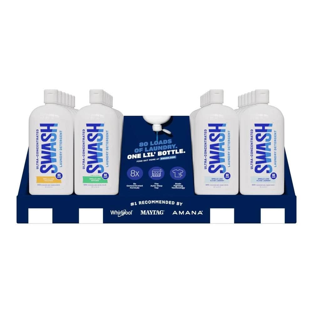 Display: 24 ct. Swash laundry detergent in a full color printed countertop display