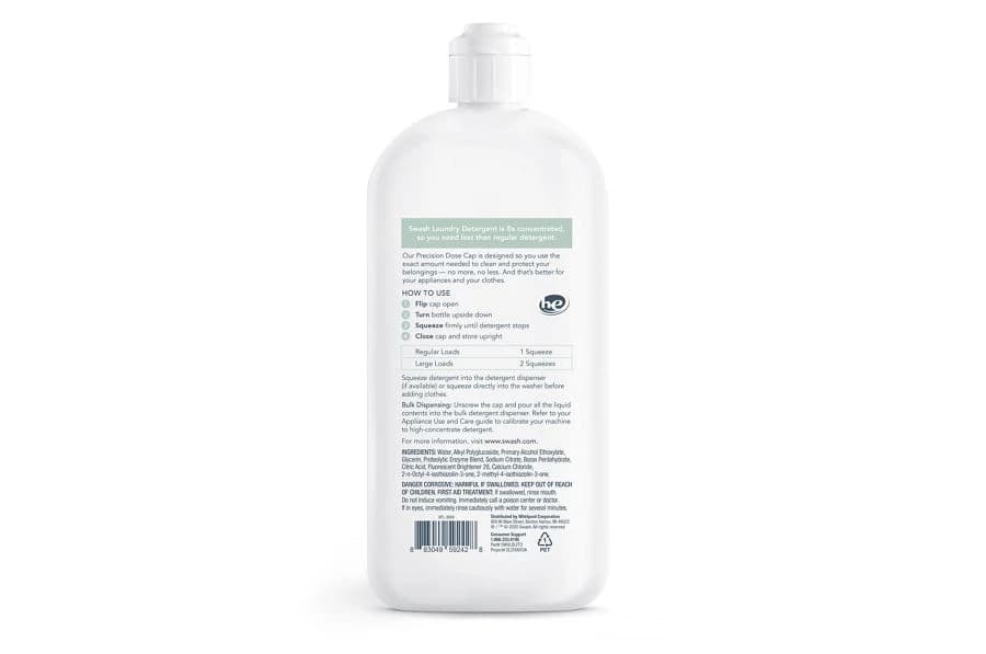 SWASH FREE & CLEAR LAUNDRY DETERGENT
