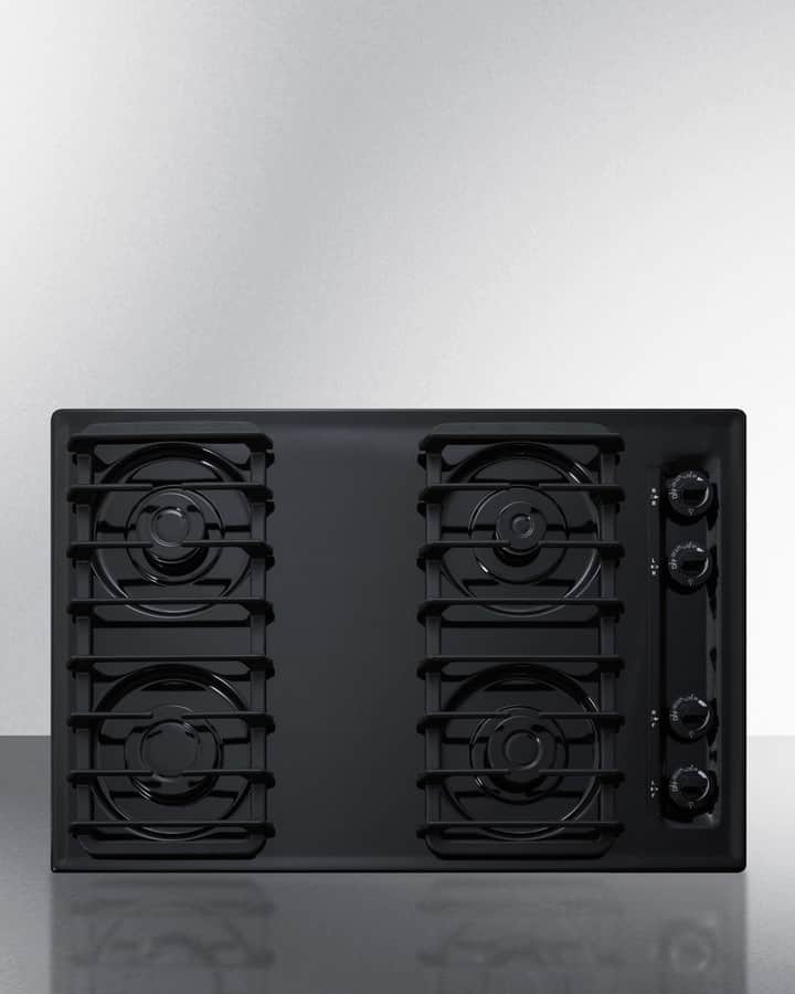 30" Wide 4-Burner Gas Cooktop