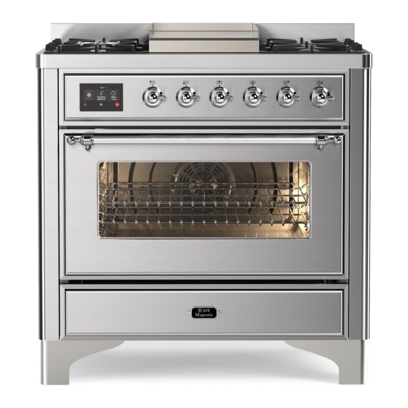 Majestic II Series 36" Dual Fuel Natural Gas Freestanding Range
