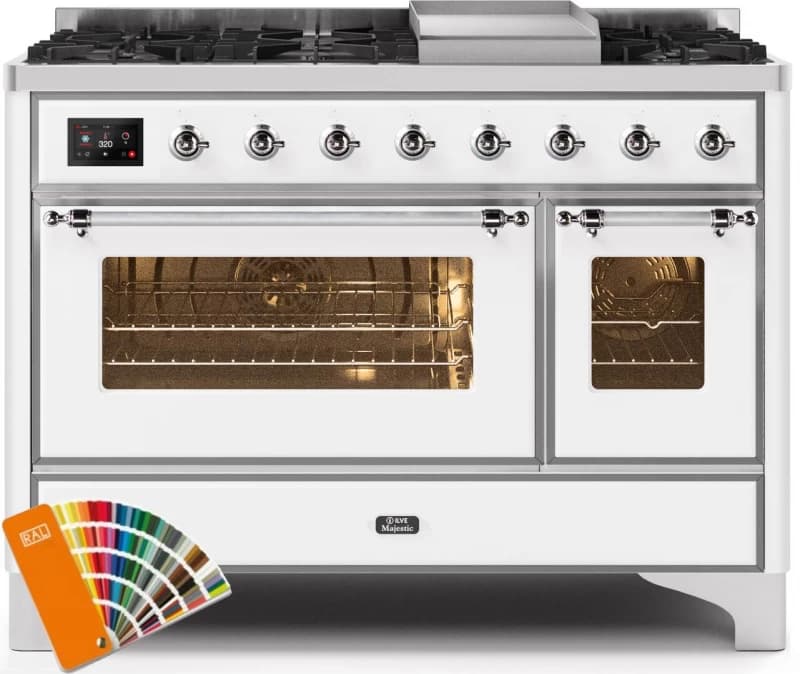 Majestic II Series 48" Dual Fuel Natural Gas Freestanding Range