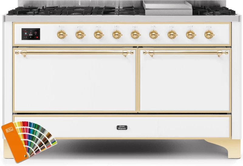 Majestic II Series 60" Dual Fuel Natural Gas Freestanding Range