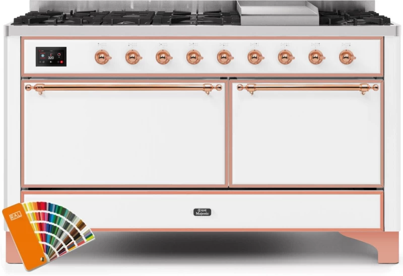 Majestic II Series 60" Dual Fuel Liquid Propane Freestanding Range