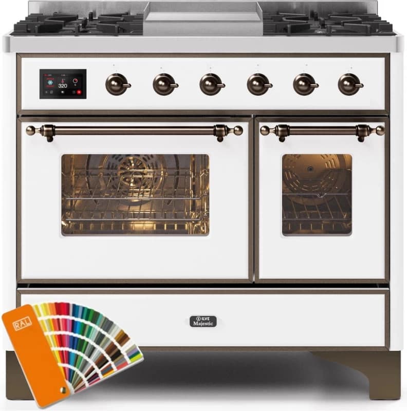 Majestic II Series 40" Dual Fuel Natural Gas Freestanding Range