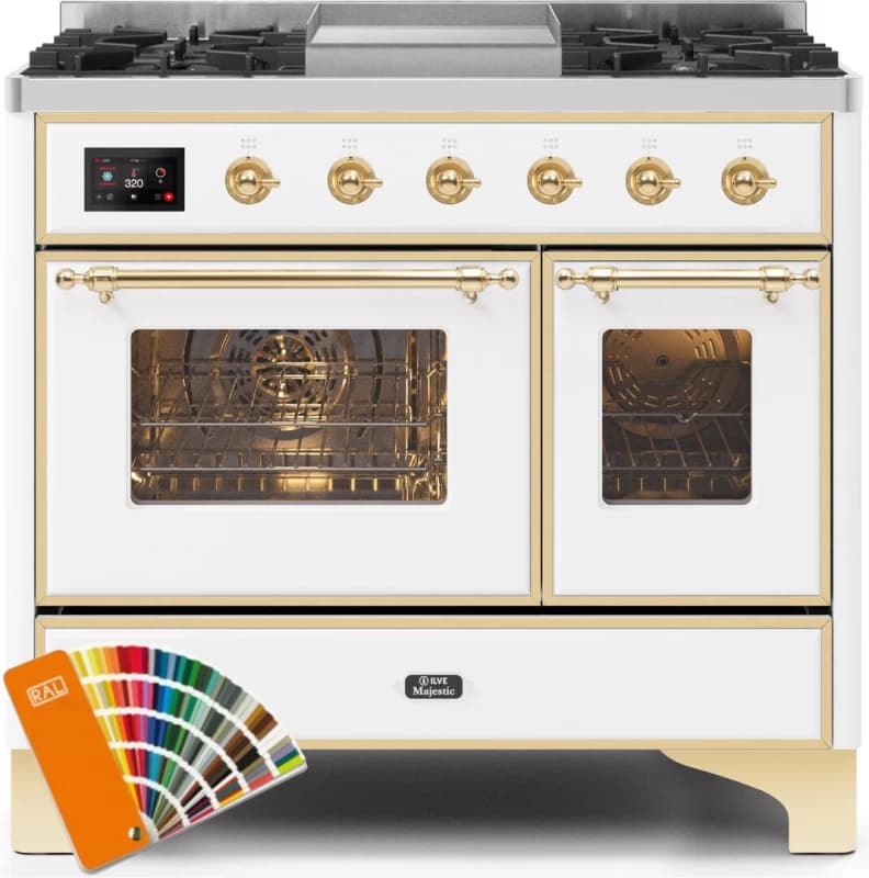Majestic II Series 40" Dual Fuel Natural Gas Freestanding Range