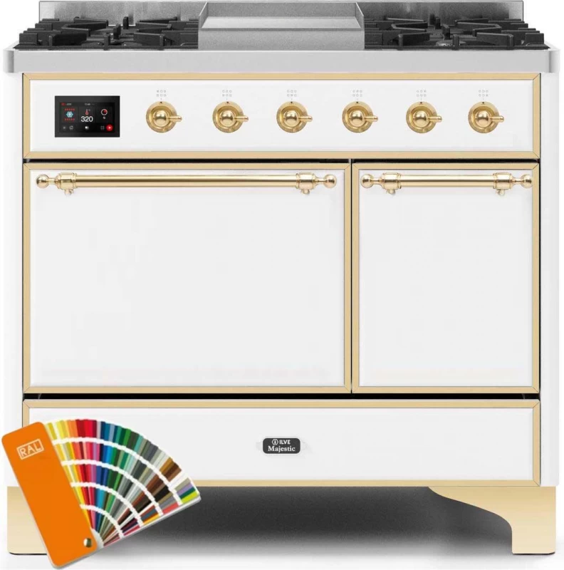 Majestic II Series 40" Dual Fuel Natural Gas Freestanding Range