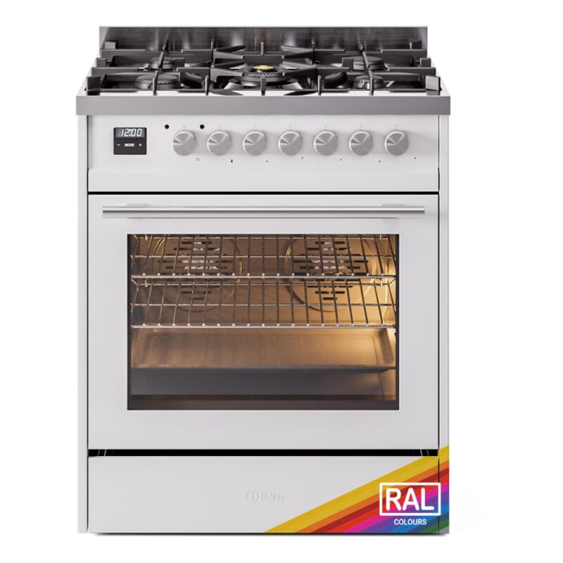 Professional Plus II 30 UP30WMPRA Freestanding Dual Fuel Range with 5 Sealed Burners Single Oven with Triple Glass Door with Stainless Steel knobs