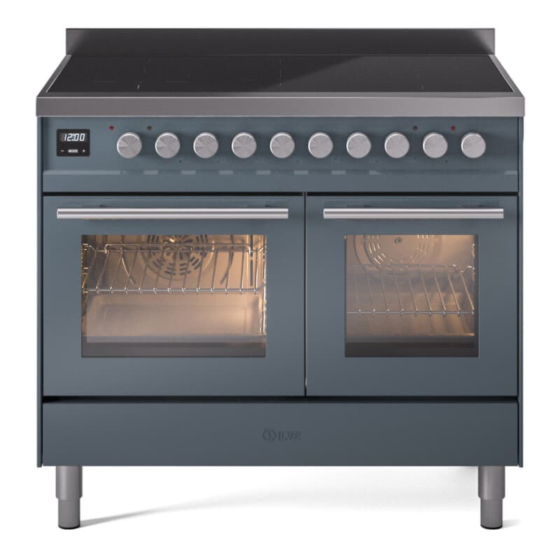 Professional Plus II 40 UPDI406WMPBG Freestanding Electric Range Range with Induction Double Oven with Triple Glass Door with Stainless Steel knobs