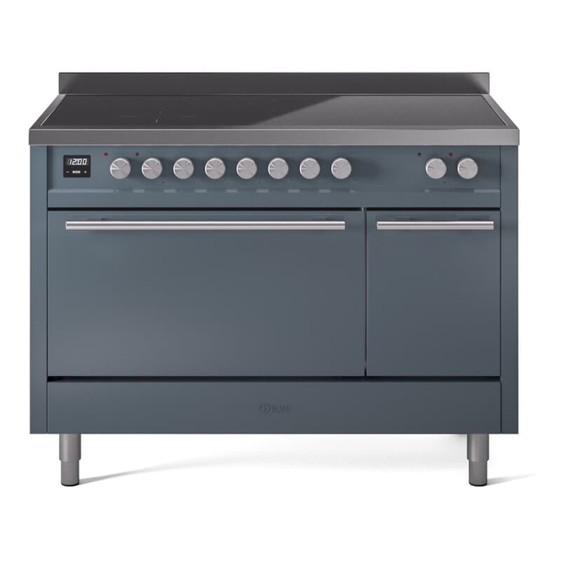 Professional Plus II 48 UPI486QMPBG Freestanding Electric Range Range with Induction Double Oven with Solid Door with Stainless Steel knobs