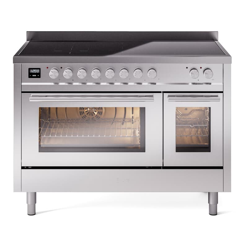 Professional Plus II 48 UPI486WMPSS Freestanding Electric Range Range with Induction Double Oven with Triple Glass Door