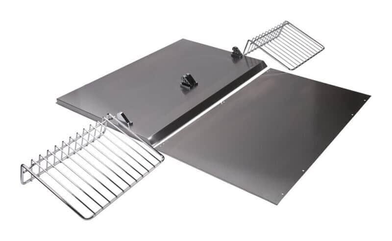 30" Range Hood Backsplash Kit With Dual Position Shelf, Stainless Steel, Fits Jxw9030kwp And Jxu9130wp, Size: 20" H