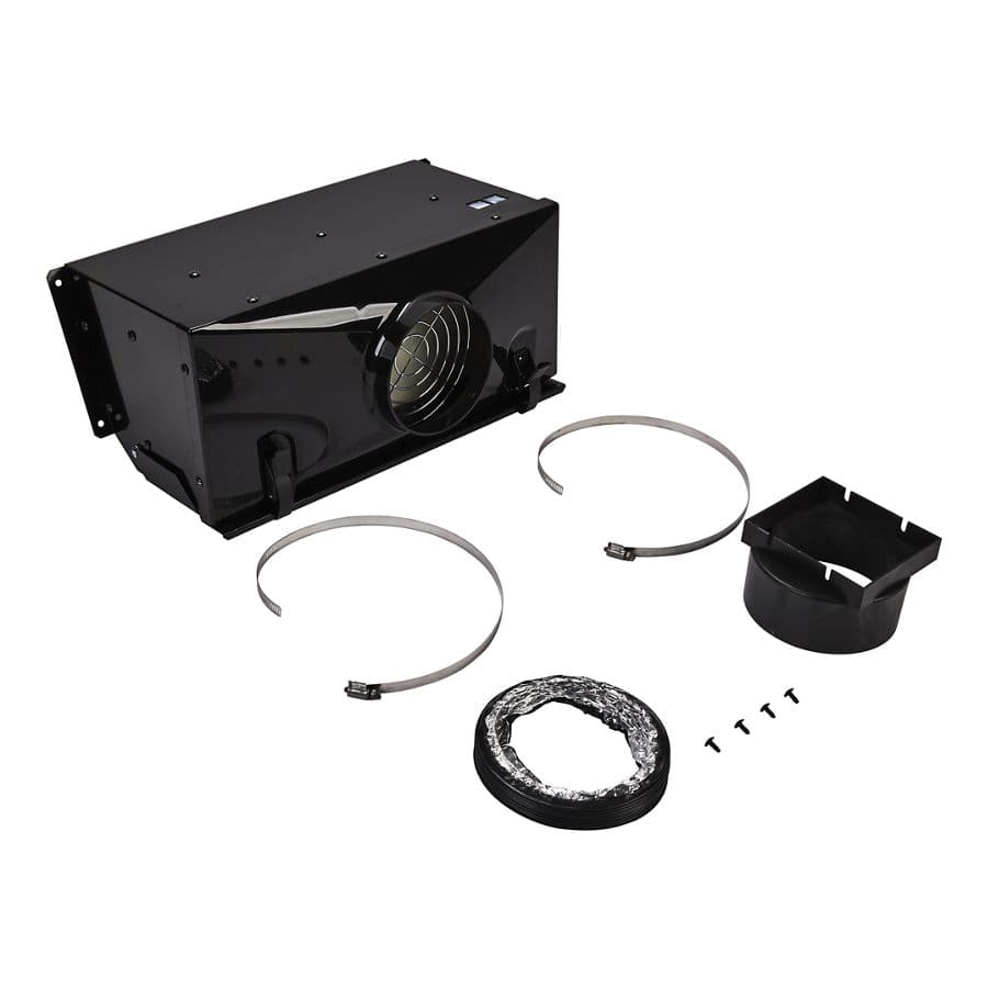Ductless Downdraft Vent Kit, Black, Size: 20" L X 13" W X 12" H