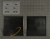 30-IN Range Hood Vent Charcoal Filter Kit - Silver (Includes Two Charcoal Filters and Two Rod-Style Clips)