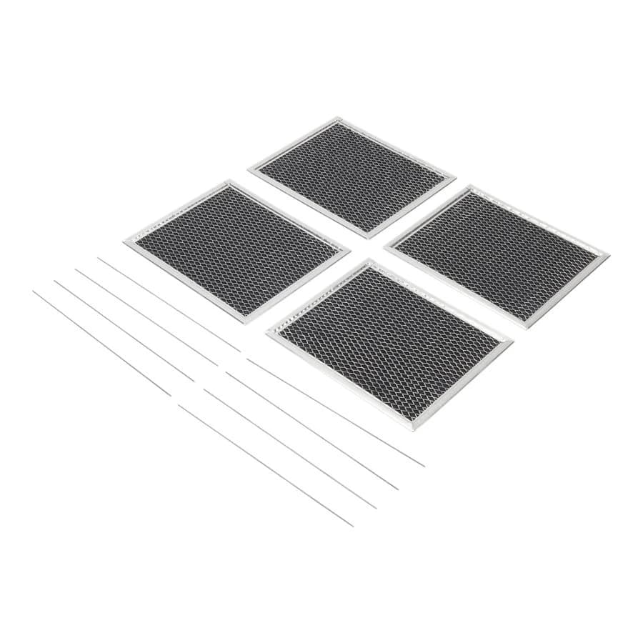 Charcoal Range Hood Recirculation Filter With Clips - Black