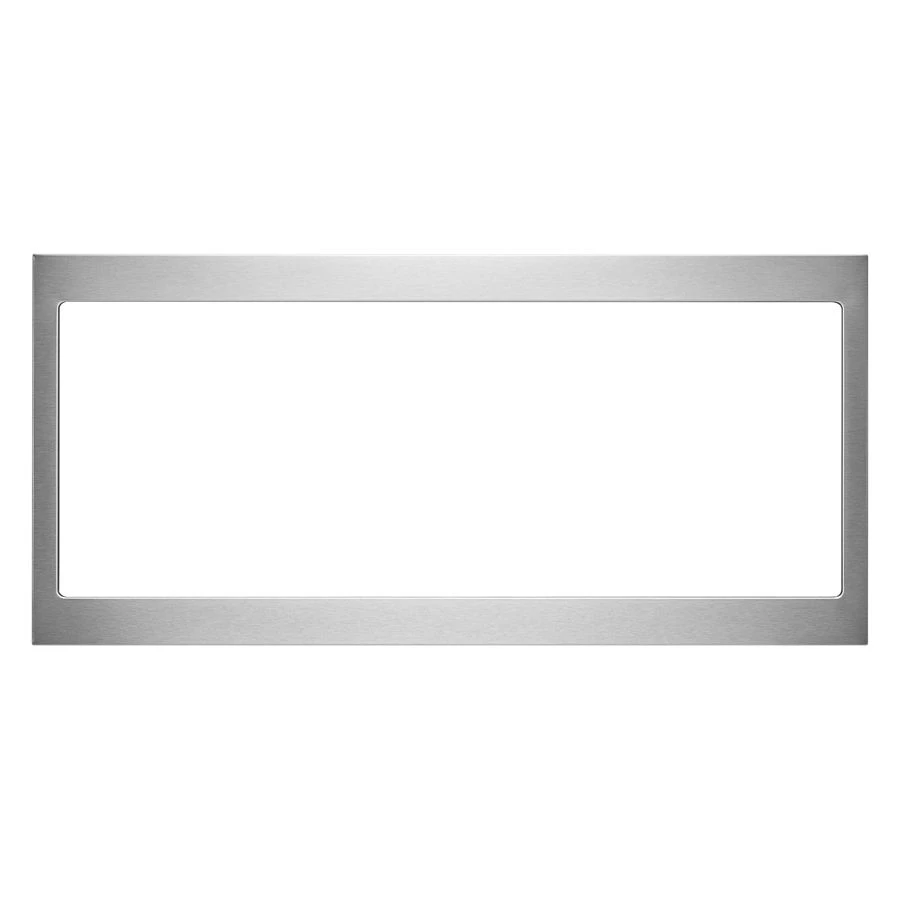 Built-In Low Profile Microwave Slim Trim Kit, Stainless Steel, Size: 31.5"L x 17.5"W x 5"D, fits cut-out height 12"