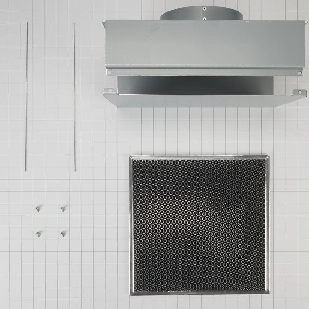 Range Hood Recirculation Filter Kit - Converts from Exterior Venting to Recirculating for Models WVW51UC0LS and WVW51UC6LS
