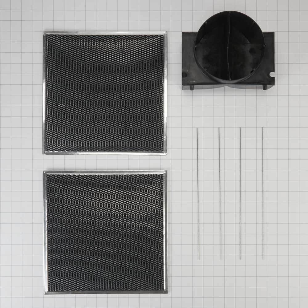 Range Hood Wall Canopy Recirculation Kit for Models WVW73UC0LS and WVW53UC0LS